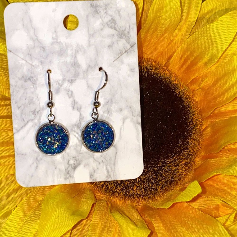 “Mermaid vibes” druzy earrings